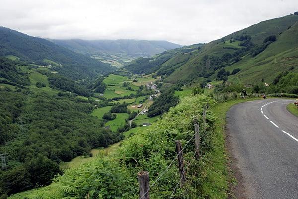 The valley that the race came up through today.