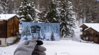 The iconic ski chalet in the Last Christmas video by Wham!