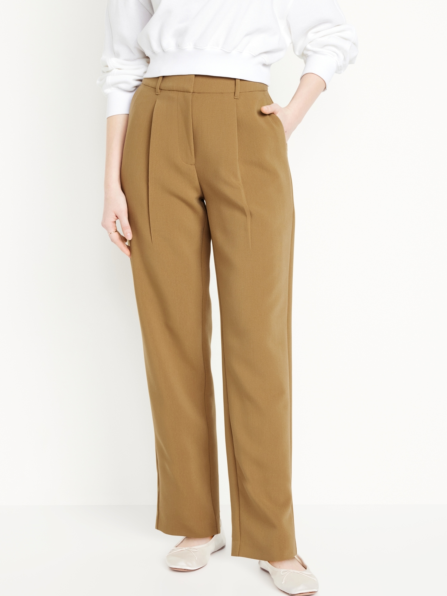 Old Navy, Extra High-Waisted Taylor Trouser Straight Pants