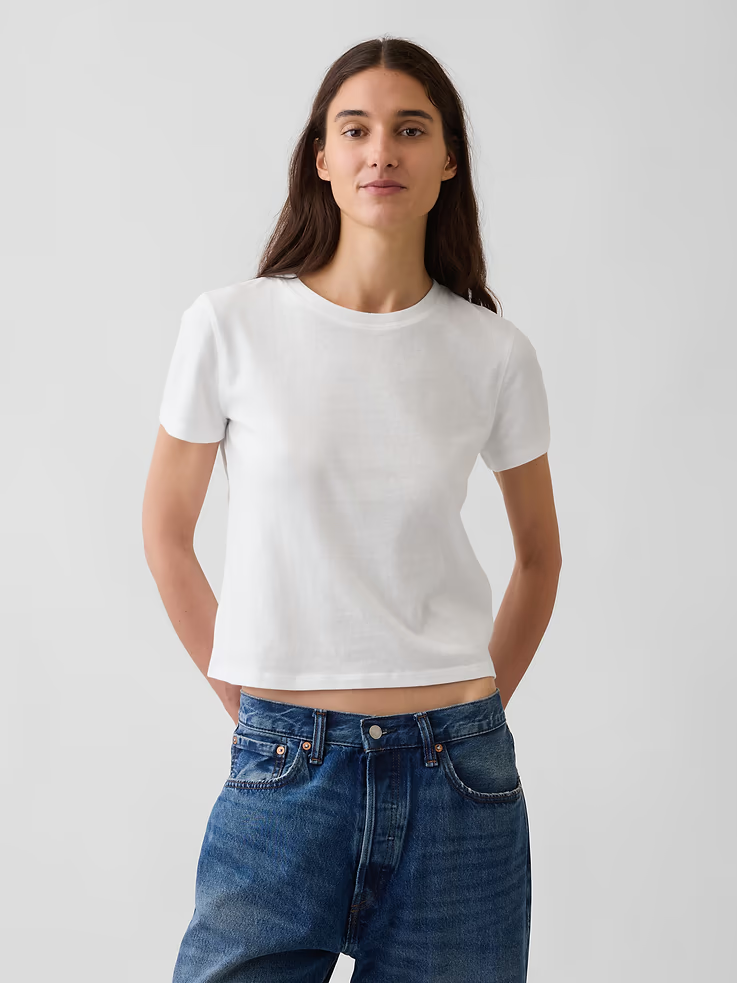 Gap, 100% Cotton Authentic Shrunken T-Shirt