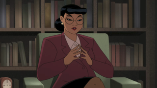 Jamie Chung's Harley Quinzel in Batman: Caped Crusader episode 5