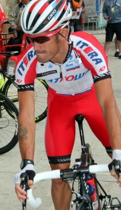 Alexander Kolobnev (Katusha) tested himself on the final part of the stage