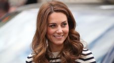 Catherine, Princess of Wales smiles at the Kings Cup Regatta at Cutty Sark, Greenwich, London on May 07, 2019
