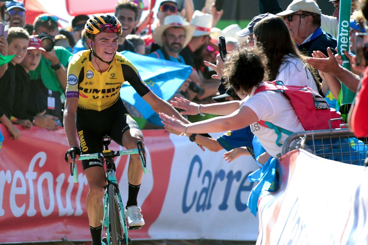 Sepp Kuss (Jumbo-Visma) wins stage 15 at the Vuelta a Espana