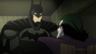 Batman facing The Joker in Injustice