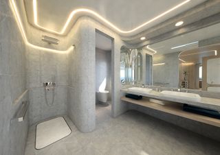 Oneiric bathroom by Zaha Hadid Architects for Rossinavi yacht