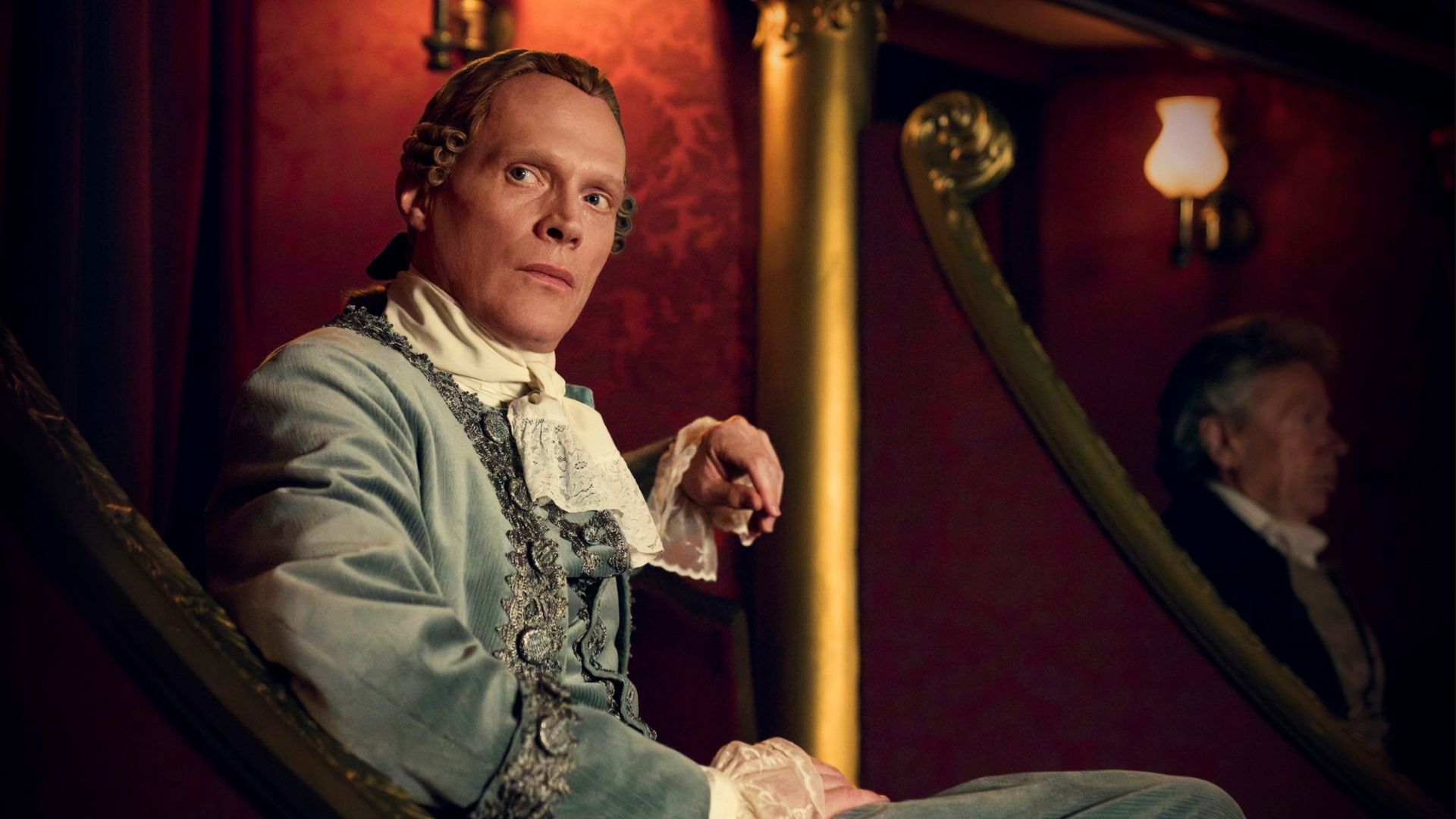 an image of Paul Bettany playing Salieri in the new Amadeus series on Sky