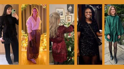 a selection of W&H fashion team staff in their Christmas party outfits