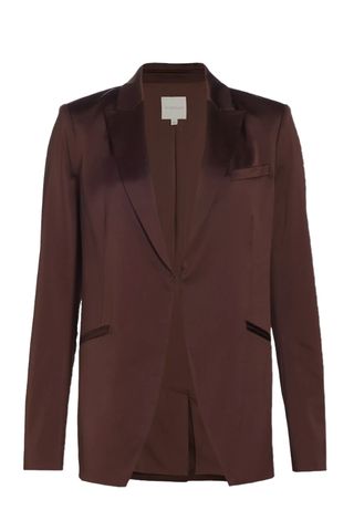 Favorite Daughter Satin Single-Breasted Blazer