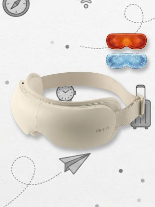 Heated Eye Massager with Cooling for Relaxation, Eye Strain Reduction