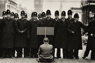 Protest, Cuban Missile Crisis, Whitehall, London, 1962, by Don McCullin