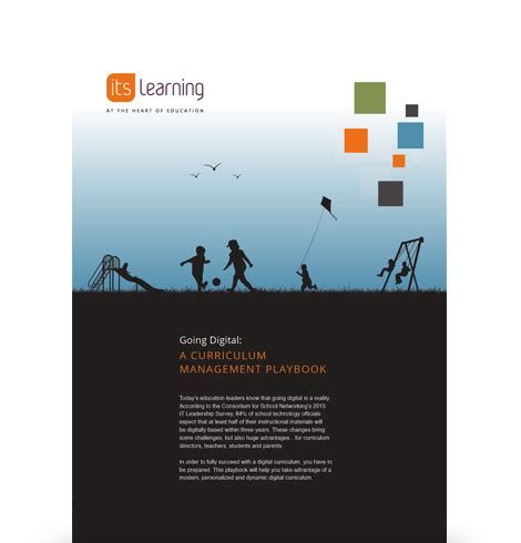 &quot;Going Digital: A curriculum management playbook&quot; cover with kids on playground