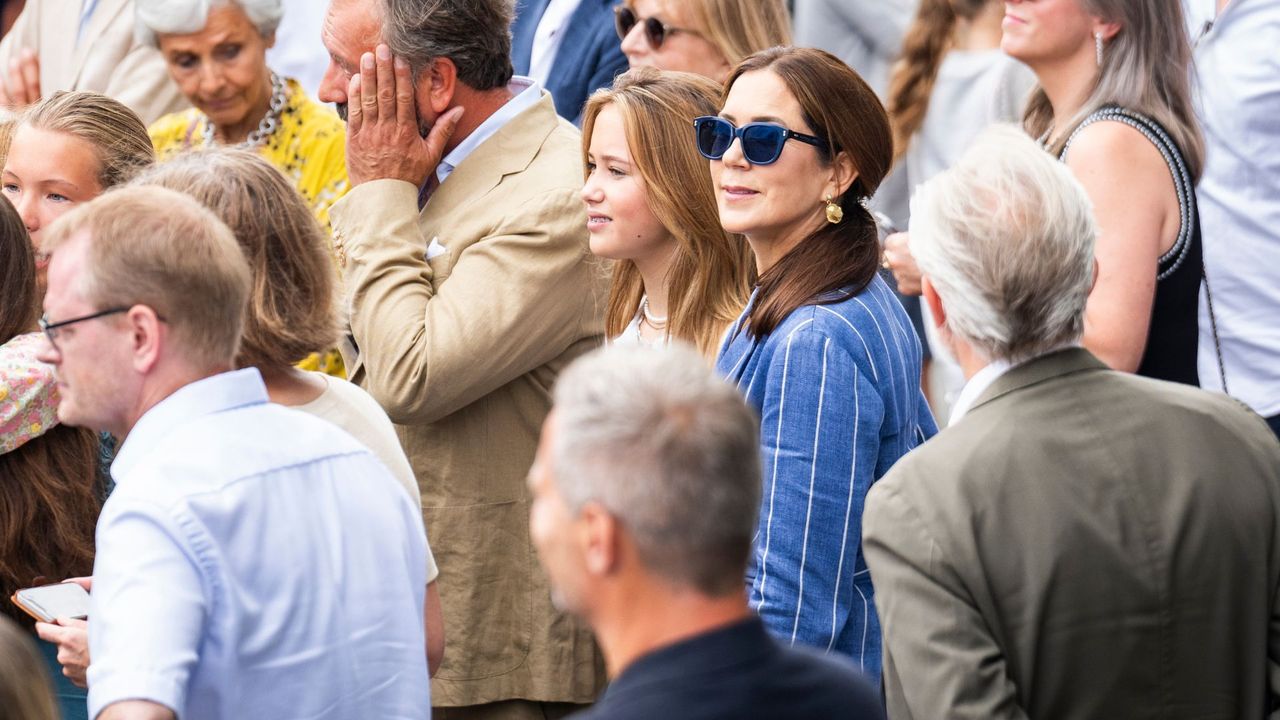 Queen Mary of Denmark&#039;s timeless striped suit