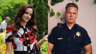 Melissa Fumero and Matthew Davis in NBC's Grosse Pointe Garden Society Season 1