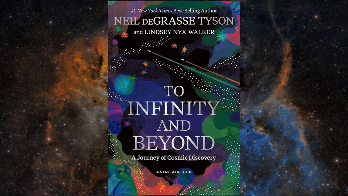 the cover of a book featuring the words &quot;To Infinity and Beyond: A Journey of Cosmic Discovery&quot; on a starry background