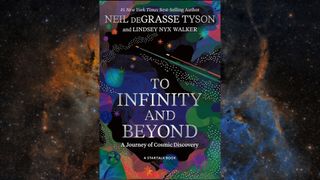 the cover of a book featuring the words "To Infinity and Beyond: A Journey of Cosmic Discovery" on a starry background