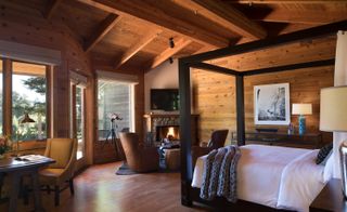 wooden bedroom
