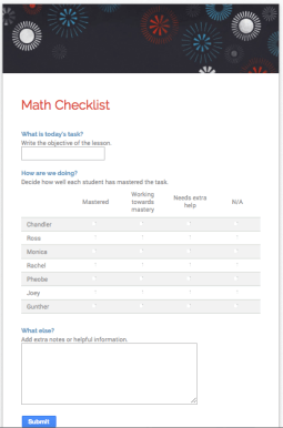 Class Tech Tips: Google Forms Spotlight - Formative Assessment Checklists