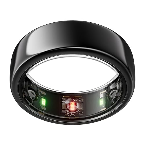 Oura Gen3 Horizon Smart Ring - Size 12, Black | Sleep, Heart Rate and Fitness Tracking Wearable - Up to 7 Day Battery Life - Ios/android Compatible - Size First With Oura Sizing Kit