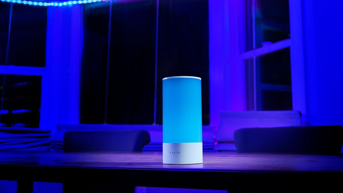 Images of the New Razer Synapse, Razer Chroma app, and Razer Aether products.