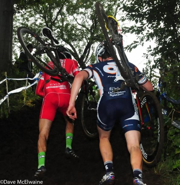 Luke Keough (Champion) on the difficult run-up