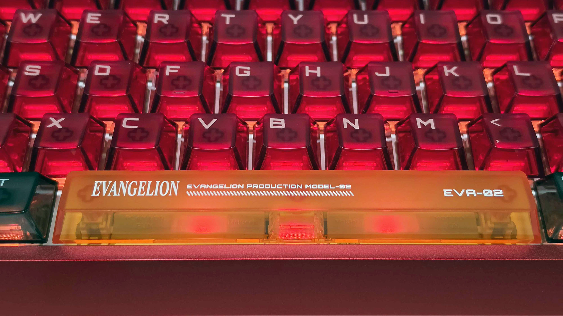 MelGeek x Evangelion Centauri60 'Asuka Edition' keyboard