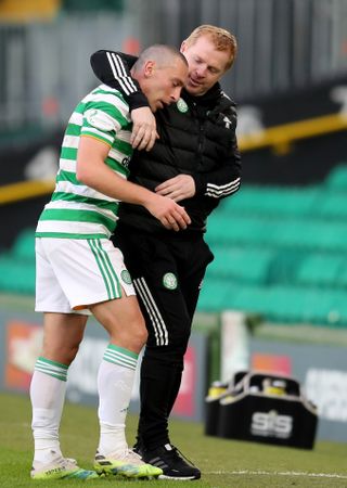 Scott Brown and manager Neil Lennon were among those to miss the game