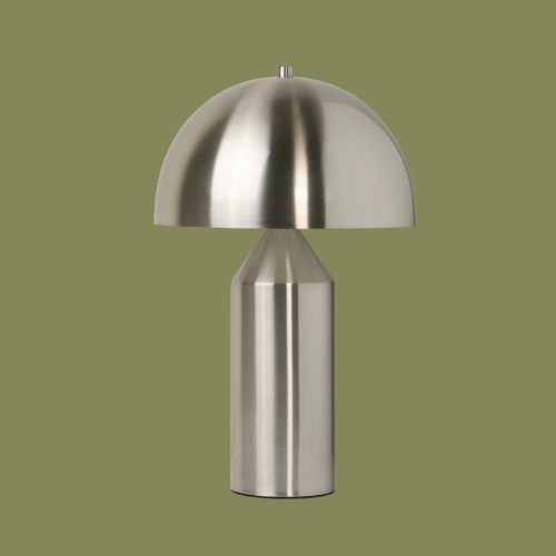 SO&#039;HOME, Satin Silver Dome Tabel Lamp