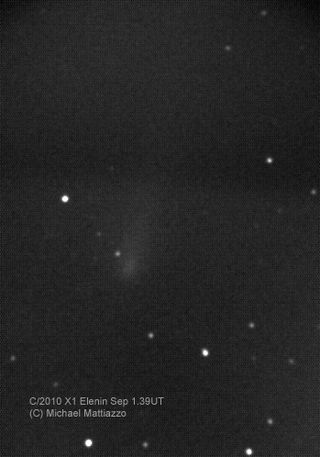 Skywatcher Michael Mattiazzo got this image of comet Elenin, September 1, 2011, in the southern hemisphere.