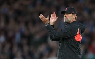 Liverpool manager Jurgen Klopp applauding | Manchester United v Liverpool live stream