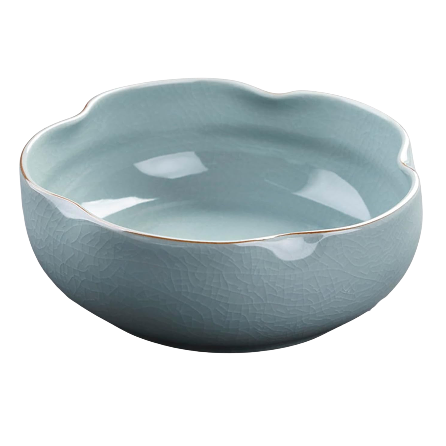 A ceramic glazed planter