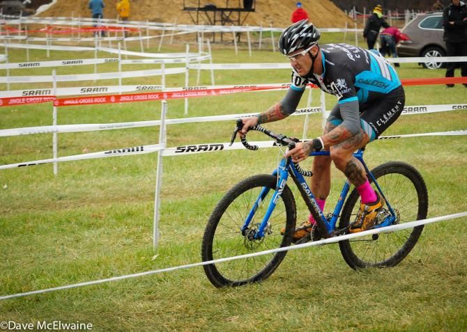 Ben Berden (Raleigh Clement) chasing Johnson late in the race