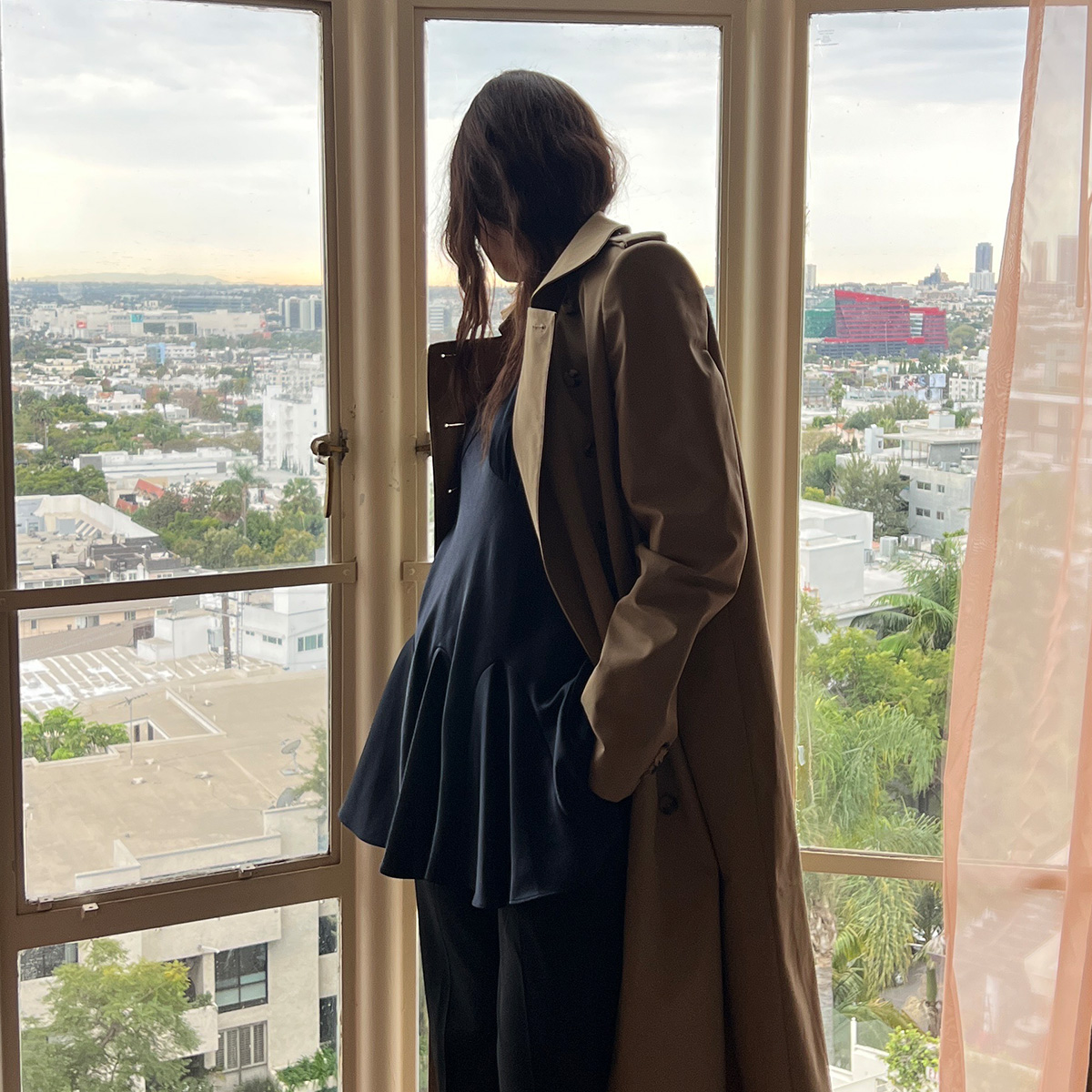 Eliza Huber at the Sunset Tower Hotel in Los Angeles.