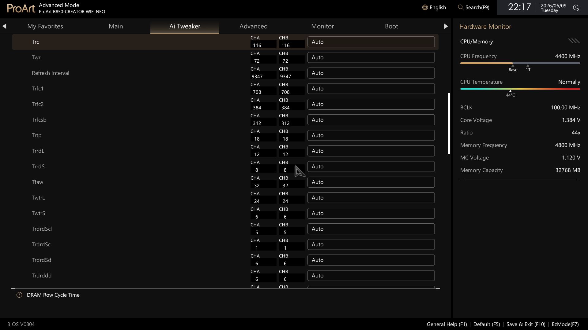 Asus B850-Creator Wifi Neo - BIOS