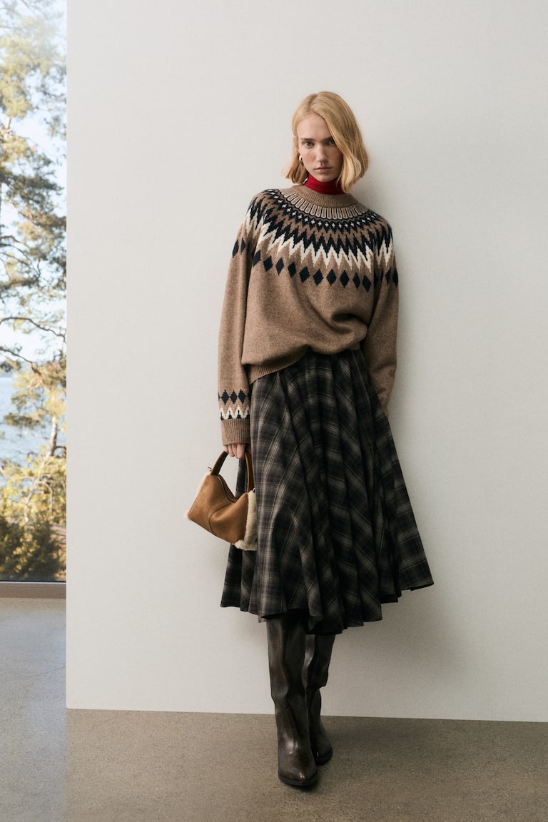 Jacquard-Knit Jumper