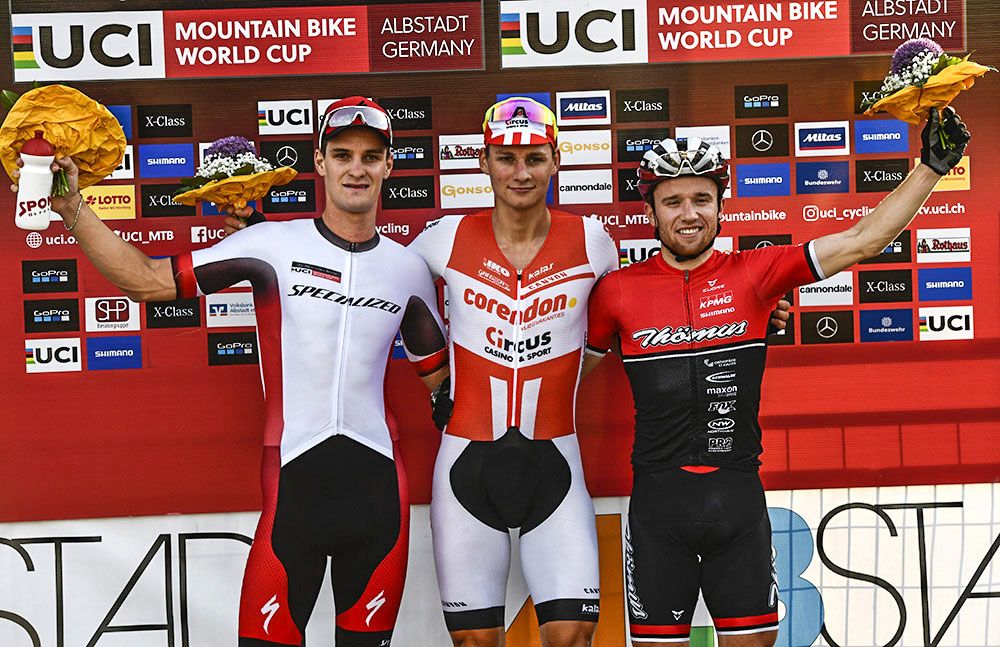Sam Gaze, Mathieu van der Poel, Mathias Flueckiger
