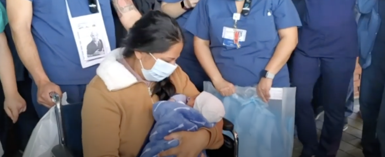 Yanira Soriano and her baby son, Walter.