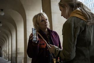 Jennifer Saunders as Heidi and Callie Cooke as her daughter Kimberley in The Stranger
