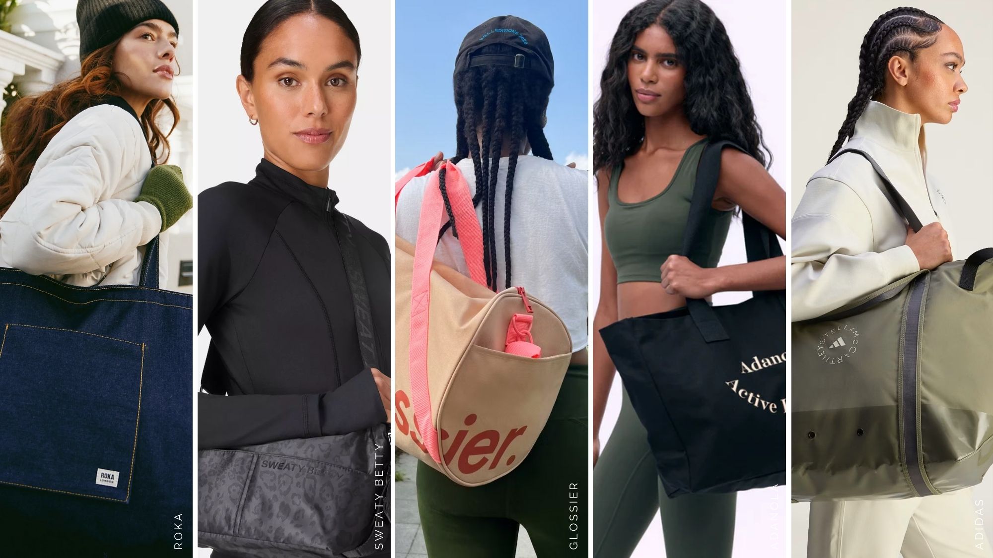 models wearing the best gym bags tested by MC UK