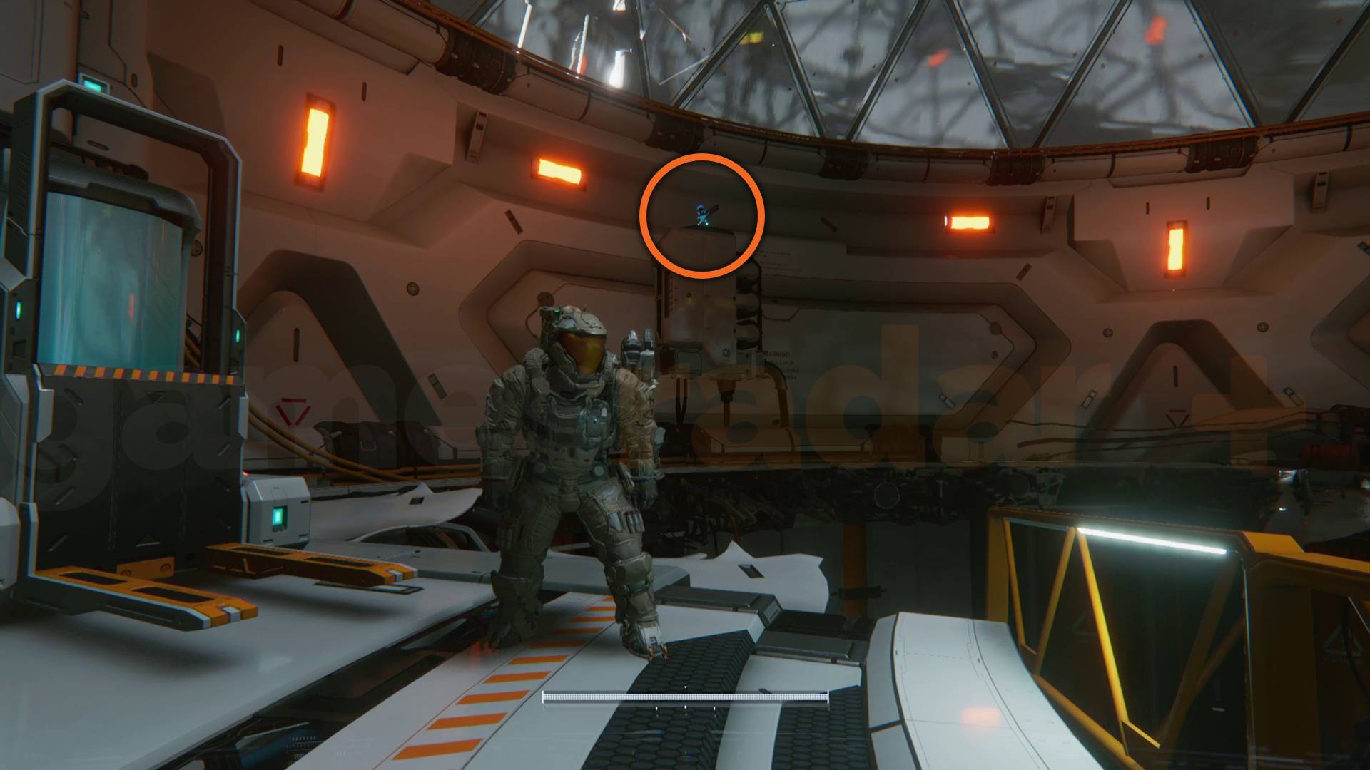 Pragmata Mini Cabin in Lunum Mines Nexus Tower