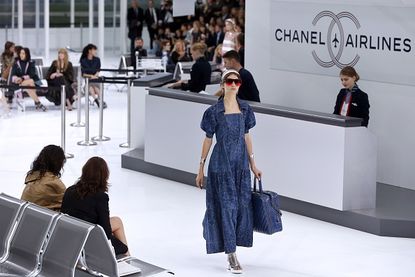 A model at the Chanel show Tuesday in Paris.