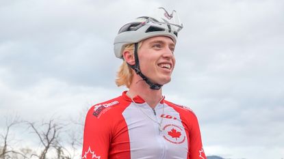 Ian Ackert of Canada defended his U23 men's title at Pan-American Cyclocross Championships