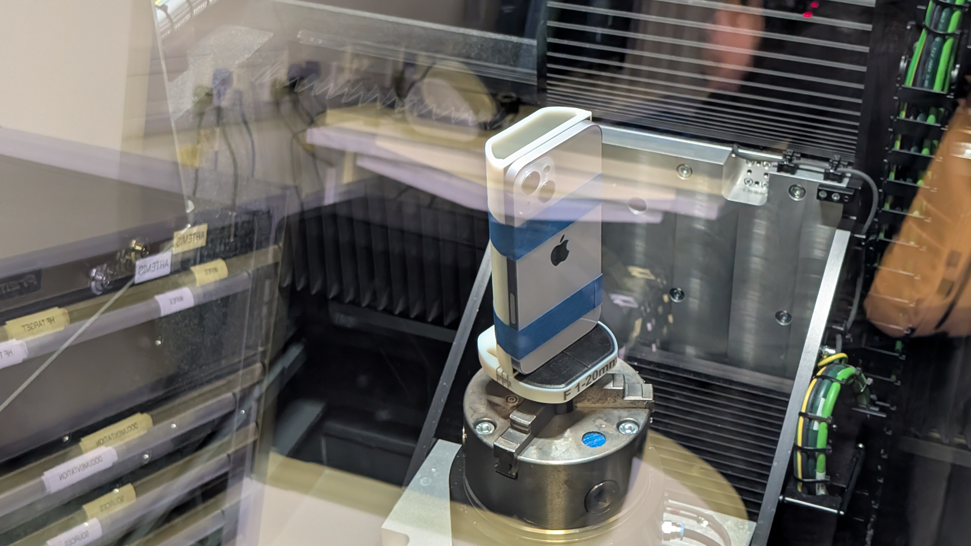 iPhone in a CT scanner