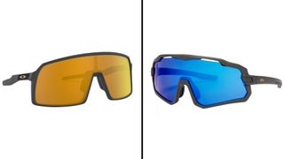 Image shows Oakley Sutro sunglasses and dhb Vector sunglasses