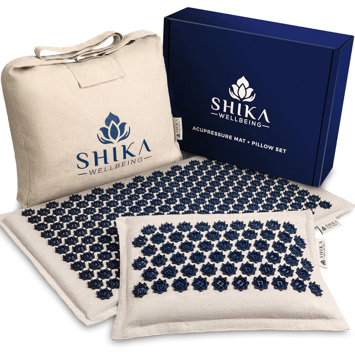 Shika Wellbeing Acupressure Mat &amp;amp; Pillow Set