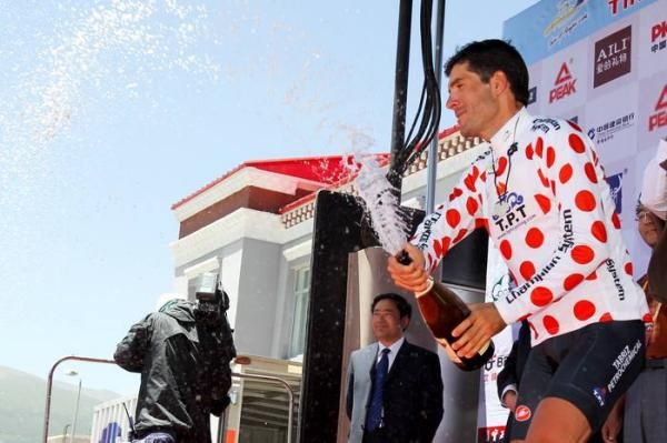 Ghader Misbani (Tabriz) is looking strong to hold onto the KOM jersey all the way to Xining.