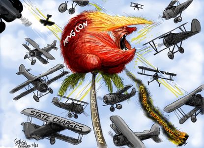 Political Cartoon U.S. trump gop mar a lago