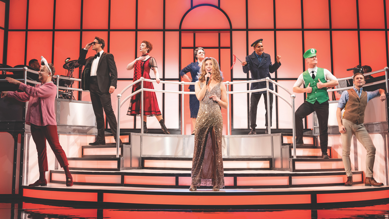 Lauren Drew performs as Celine Dion in the Titanique musical