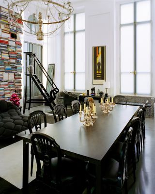 Interior of Karl Lagerfeld’s Paris apartment