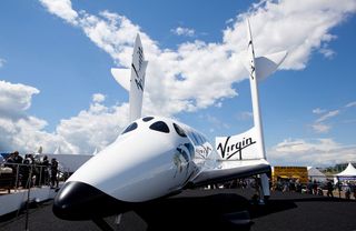 SpaceShipTwo Replica at Farnborough